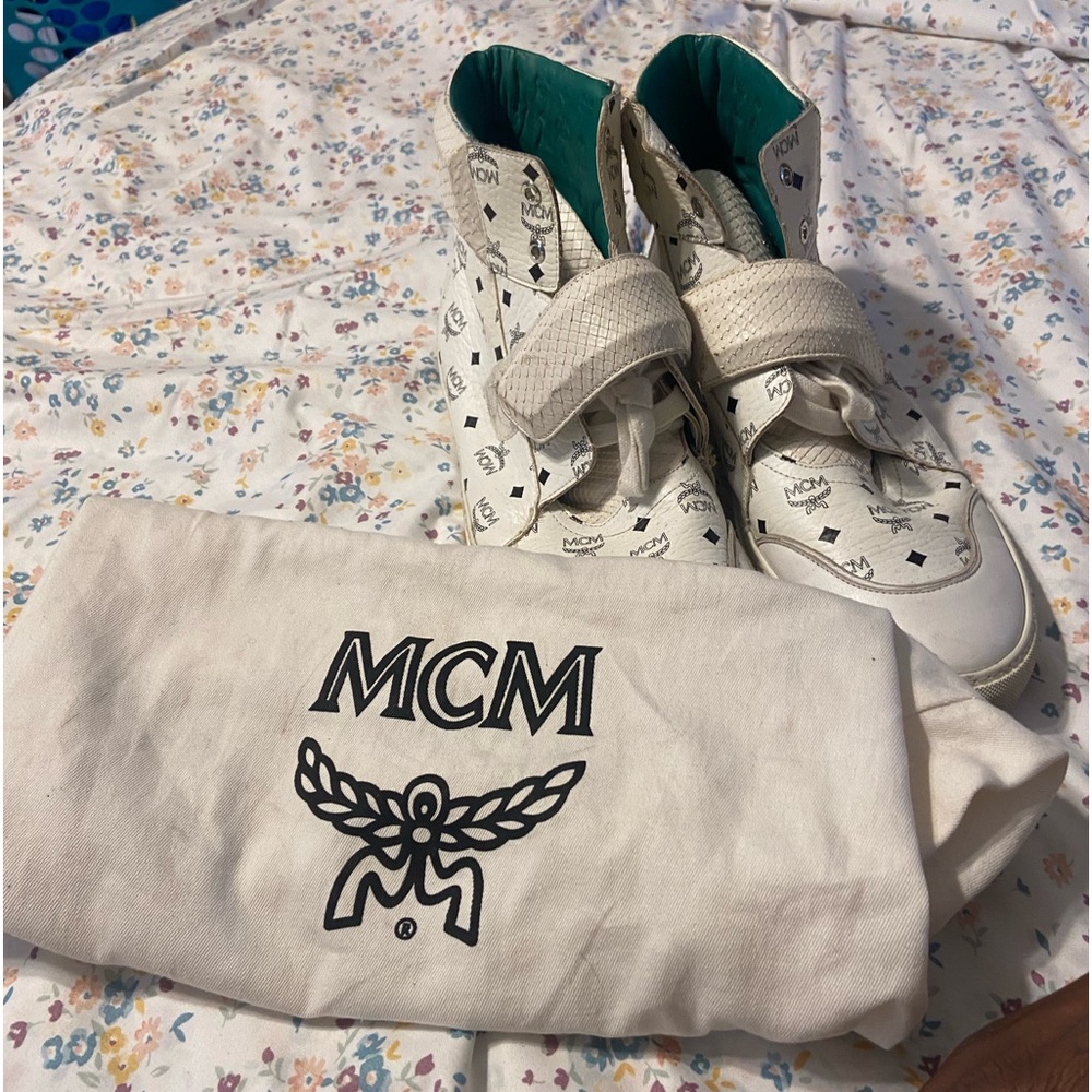 MCM monogram leather high top
